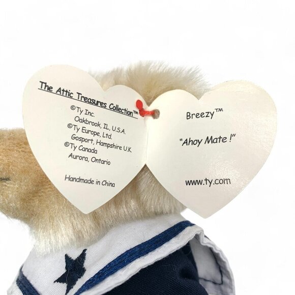 TY Beanie Babies 8" "Breezy" The Attic Treasures Collection Plush Toy 1993 - Picture 5 of 6